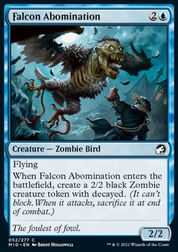 Falcon Abomination⁣ - Innistrad: Midnight Hunt⁣ (Common)⁣ [52]