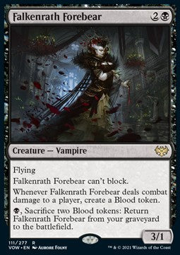 Falkenrath Forebear⁣ - Innistrad: Crimson Vow⁣ (Rare)⁣ [111]