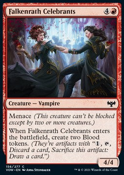 Falkenrath Celebrants⁣ - Innistrad: Crimson Vow⁣ (Common)⁣ [156]