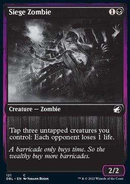 Siege Zombie⁣ - Innistrad: Double Feature⁣ (Common)⁣ [121]