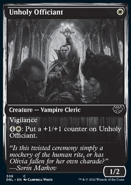 Unholy Officiant⁣ - Innistrad: Double Feature⁣ (Common)⁣ [308]