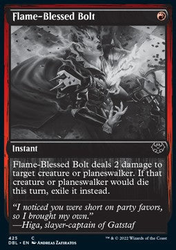 Flame-Blessed Bolt⁣ - Innistrad: Double Feature⁣ (Common)⁣ [425]