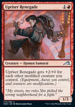 Upriser Renegade⁣ - Kamigawa: Neon Dynasty⁣ (Uncommon)⁣ [170]