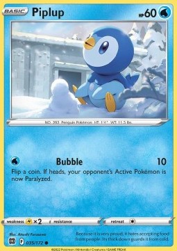 Piplup⁣ - Brilliant Stars⁣ (Common)⁣ [035]