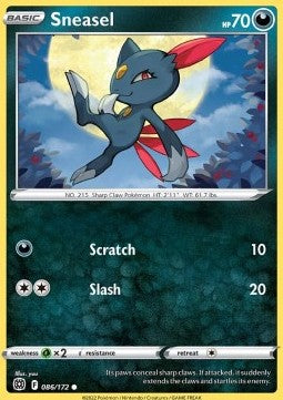 Sneasel⁣ - Brilliant Stars⁣ (Common)⁣ [086]