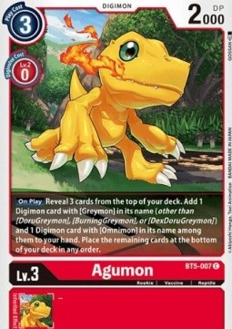 Agumon (BT5-007)⁣ - Battle Of Omni⁣ (Common)⁣ [BT5-007]