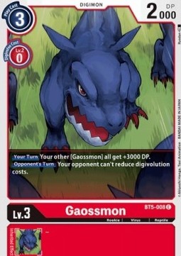 Gaossmon (BT5-008)⁣ - Battle Of Omni⁣ (Common)⁣ [BT5-008]