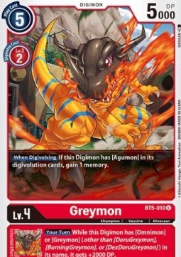 Greymon (BT5-010)⁣ - Battle Of Omni⁣ (Uncommon)⁣ [BT5-010]