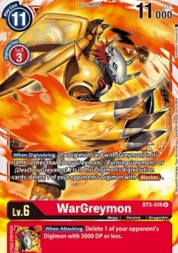 WarGreymon (BT5-016)⁣ - Battle Of Omni⁣ (Rare)⁣ [BT5-016]