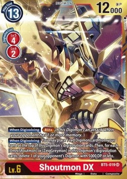 Shoutmon DX (BT5-019) (V.2)⁣ - Battle Of Omni⁣ (Alternative Art)⁣ [BT5-019]