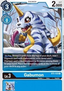 Gabumon (BT5-020)⁣ - Battle Of Omni⁣ (Uncommon)⁣ [BT5-020]