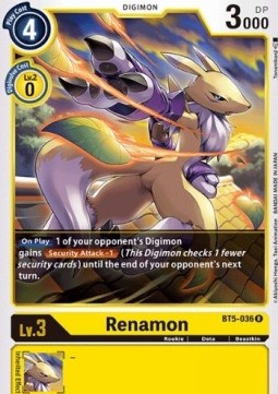 Renamon (BT5-036)⁣ - Battle Of Omni⁣ (Rare)⁣ [BT5-036]