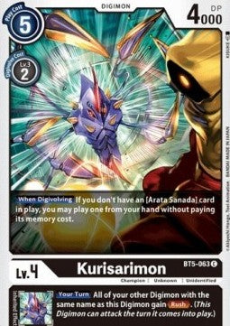 Kurisarimon (BT5-063)⁣ - Battle Of Omni⁣ (Common)⁣ [BT5-063]