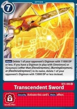 Transcendent Sword (BT5-095)⁣ - Battle Of Omni⁣ (Uncommon)⁣ [BT5-095]