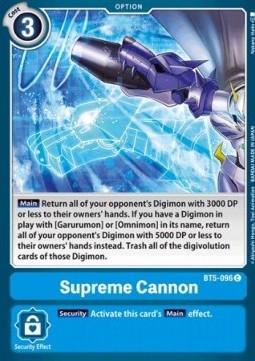 Supreme Cannon (BT5-096)⁣ - Battle Of Omni⁣ (Common)⁣ [BT5-096]