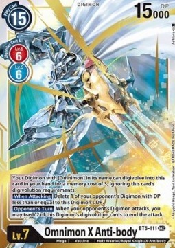 Omnimon X-Anti-body (BT5-111) (V.1)⁣ - Battle Of Omni⁣ (Secret Rare)⁣ [BT5-111]