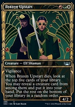 Brazen Upstart (V.1)⁣ - Streets of New Capenna: Extras⁣ (Uncommon)⁣ [296]