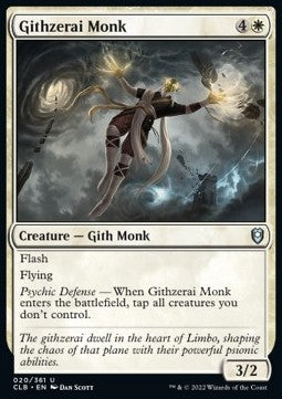 Githzerai Monk⁣ - Commander Legends: Battle for Baldur's Gate⁣ (Uncommon)⁣ [20]