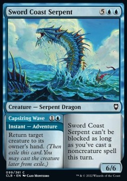 Sword Coast Serpent // Capsizing Wave⁣ - Commander Legends: Battle for Baldur's Gate⁣ (Common)⁣ [99]