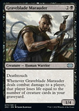 Graveblade Marauder⁣ - Double Masters 2022⁣ (Uncommon)⁣ [77]