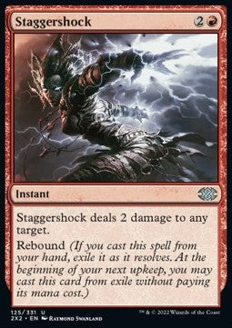 Staggershock⁣ - Double Masters 2022⁣ (Uncommon)⁣ [125]