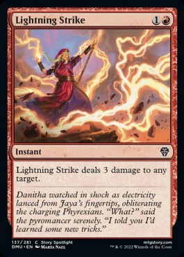 Lightning Strike⁣ - Dominaria United⁣ (Common)⁣ [137]