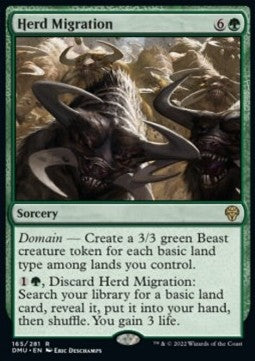 Herd Migration⁣ - Dominaria United⁣ (Rare)⁣ [165]