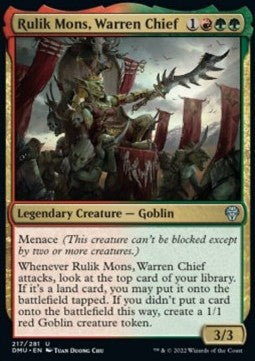 Rulik Mons, Warren Chief⁣ - Dominaria United⁣ (Uncommon)⁣ [217]