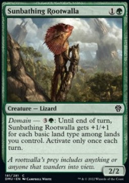 Sunbathing Rootwalla⁣ - Dominaria United⁣ (Common)⁣ [181]