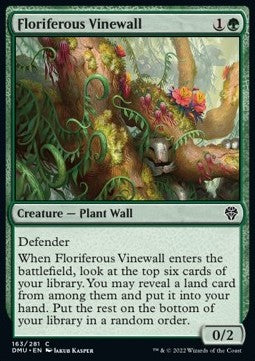 Floriferous Vinewall⁣ - Dominaria United⁣ (Common)⁣ [163]