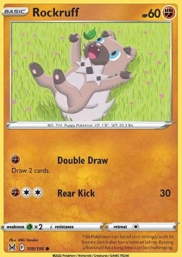 Rockruff⁣ - Lost Origin⁣ (Common)⁣ [109]