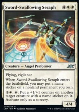 Sword-Swallowing Seraph⁣ - Unfinity⁣ (Uncommon)⁣ [30]