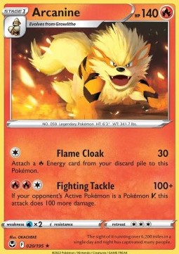 Arcanine⁣ - Silver Tempest⁣ (Rare)⁣ [020]