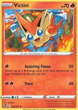 Victini⁣ - Silver Tempest⁣ (Rare)⁣ [023]