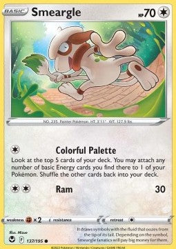 Smeargle⁣ - Silver Tempest⁣ (Common)⁣ [137]