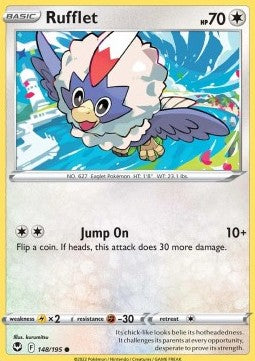 Rufflet⁣ - Silver Tempest⁣ (Common)⁣ [148]