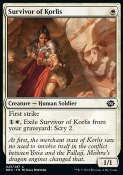 Survivor of Korlis⁣ - The Brothers' War⁣ (Common)⁣ [28]