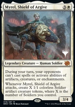 Myrel, Shield of Argive (V.2)⁣ - The Brothers' War: Promos⁣ (Mythic)⁣ [18]