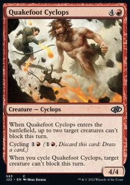 Quakefoot Cyclops⁣ - Jumpstart 2022⁣ (Common)⁣ [583]