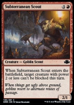 Subterranean Scout⁣ - Dominaria Remastered⁣ (Common)⁣ [143]