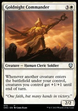 Goldnight Commander⁣ - Commander: Phyrexia: All Will Be One⁣ (Uncommon)⁣ [72]