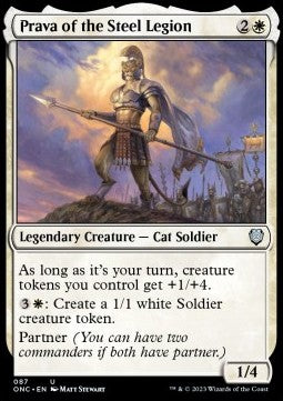 Prava of the Steel Legion⁣ - Commander: Phyrexia: All Will Be One⁣ (Uncommon)⁣ [87]