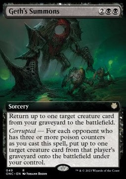 Geth's Summons⁣ - Commander: Phyrexia: All Will Be One: Extras⁣ (Rare)⁣ [49]