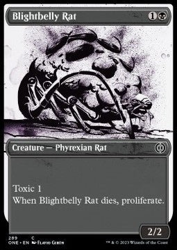 Blightbelly Rat (V.1)⁣ - Phyrexia: All Will Be One: Extras⁣ (Common)⁣ [289]