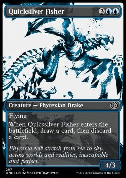 Quicksilver Fisher (V.1)⁣ - Phyrexia: All Will Be One: Extras⁣ (Common)⁣ [287]