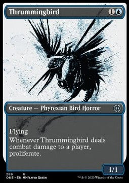 Thrummingbird (V.1)⁣ - Phyrexia: All Will Be One: Extras⁣ (Uncommon)⁣ [288]