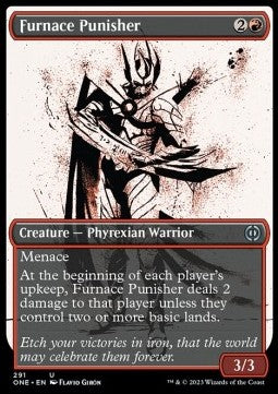 Furnace Punisher (V.1)⁣ - Phyrexia: All Will Be One: Extras⁣ (Uncommon)⁣ [291]