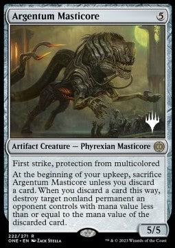 Argentum Masticore (V.2)⁣ - Phyrexia: All Will Be One: Promos⁣ (Rare)⁣ [222]