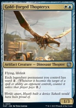 Gold-Forged Thopteryx⁣ - March of the Machine: The Aftermath⁣ (Uncommon)⁣ [31]