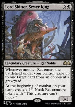 Lord Skitter, Sewer King⁣ - Wilds of Eldraine⁣ (Rare)⁣ [97]